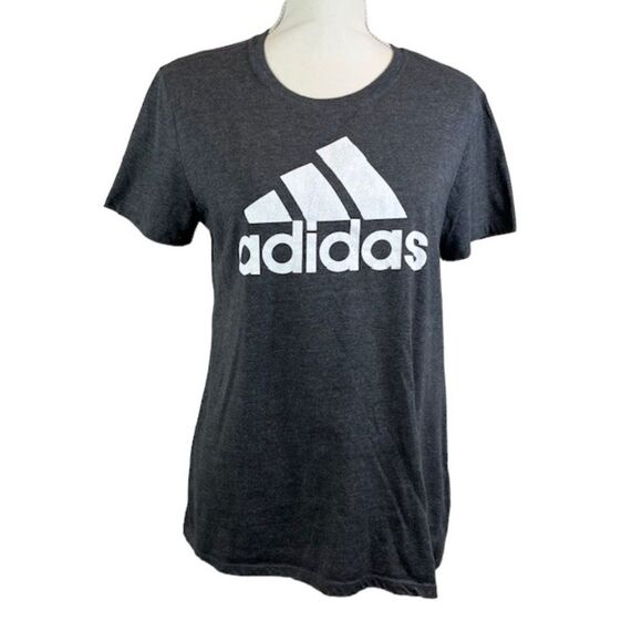 Adidas Golf Sereno Women's Graphic Tee Charcoal Size Large - Picture 1 of 9